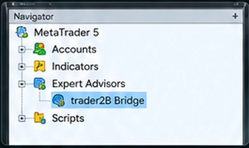 2. Open the Bridge in MT5