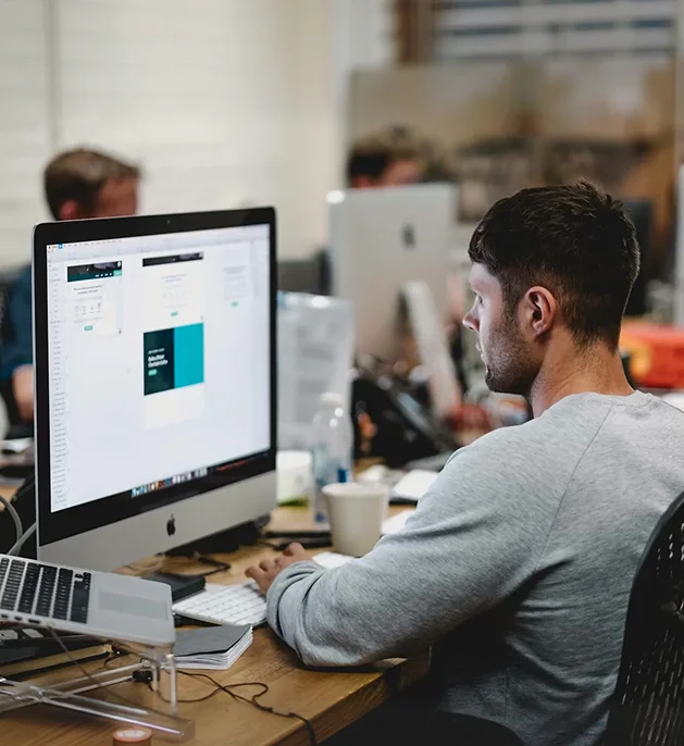 Trading app interface with market data and company logos
