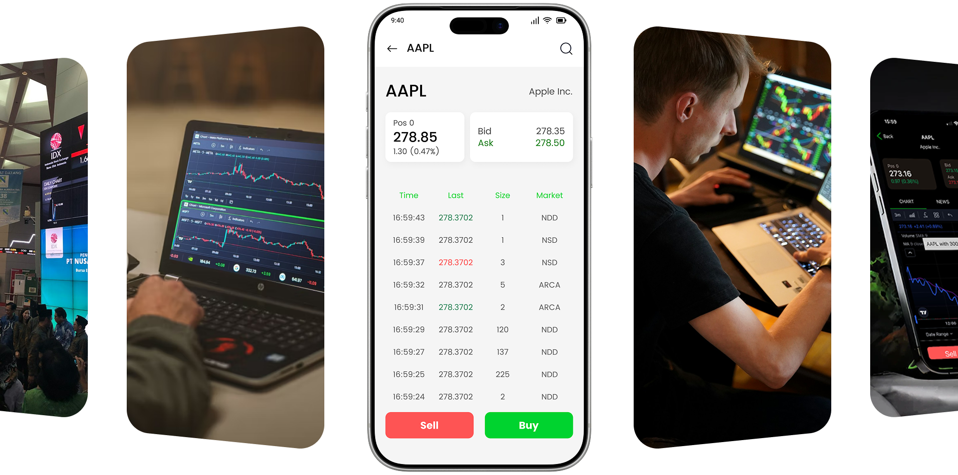 An overview of the ToroChallenge platform across mobile apps and professional laptop setups