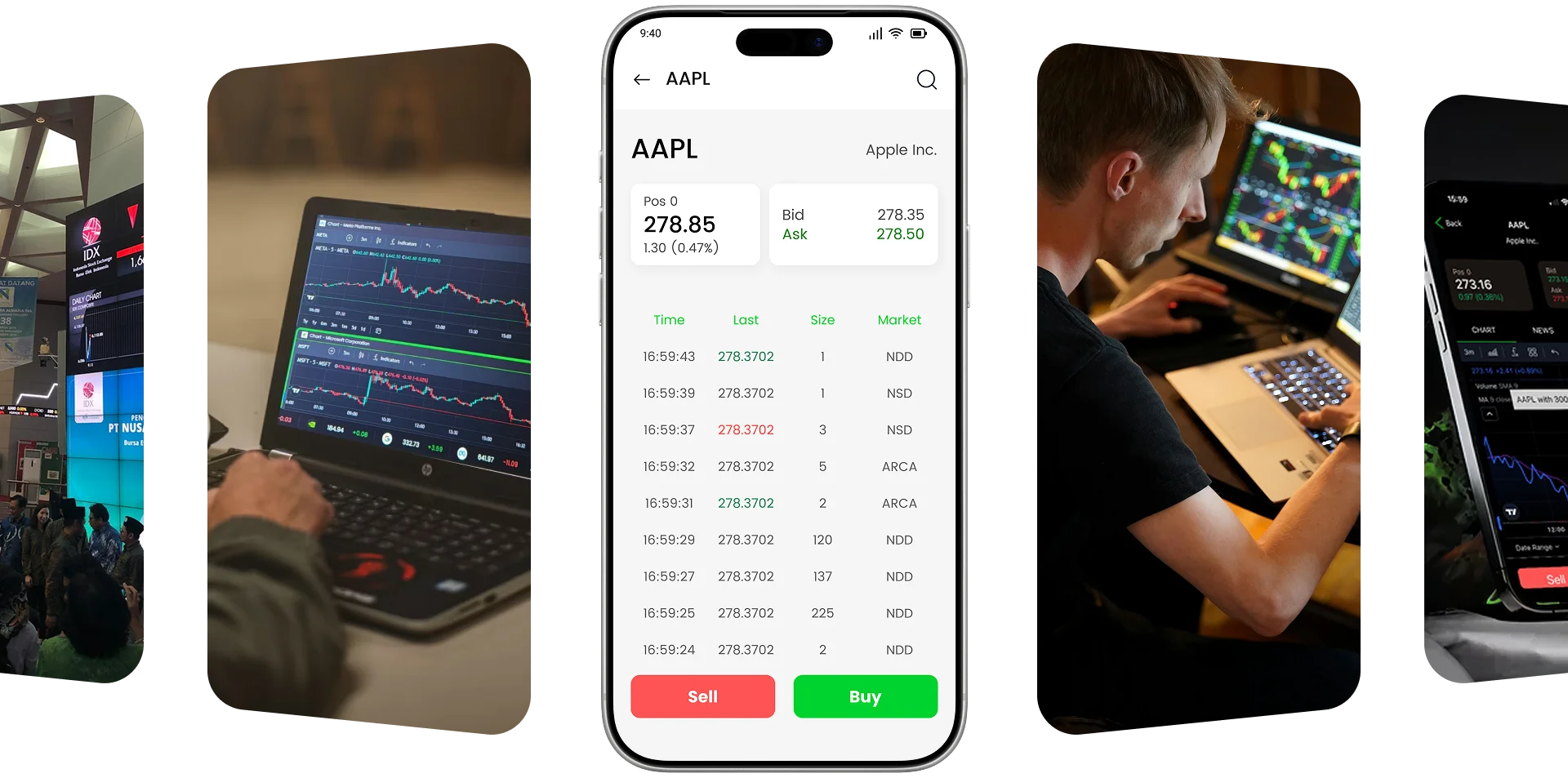 An overview of the ToroChallenge platform across mobile apps and professional laptop setups